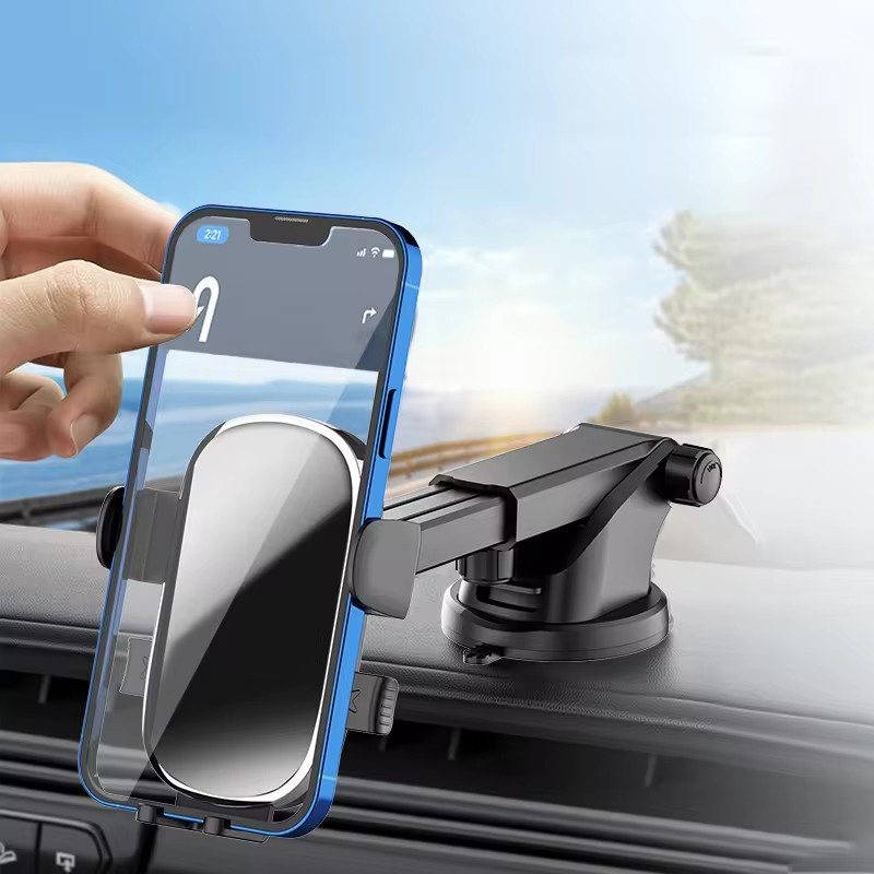 Suport Telefon Auto cu brat Telescopic si prindere cu Ventuza pentru Bord/Parbriz