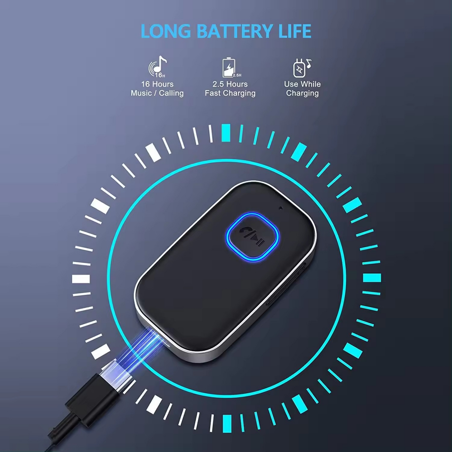 Adaptor Bluetooth 5.0, Receiver Audio cu Jack - Port AUX 3.5 mm